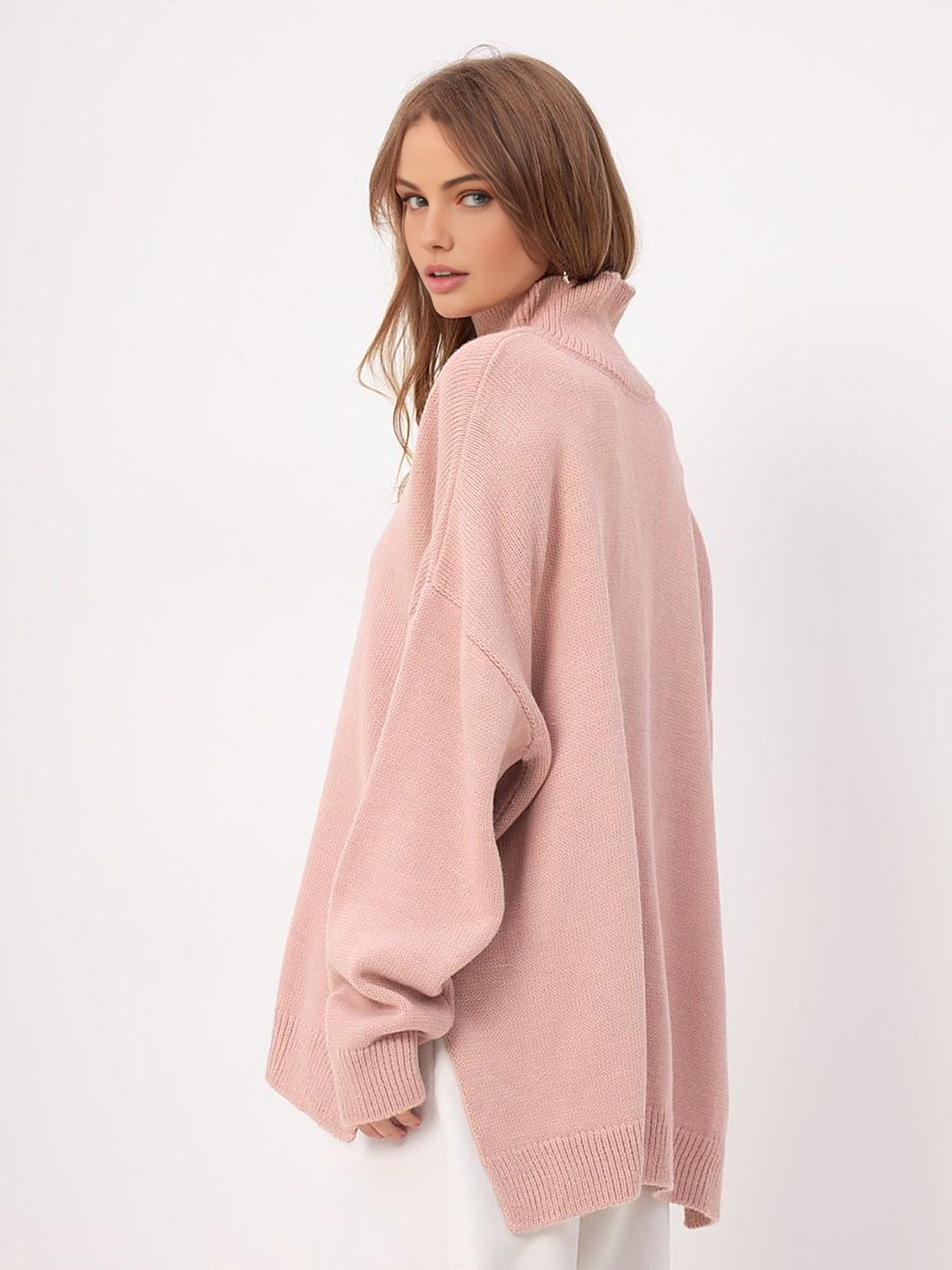 Sarah | Oversized Slit Sweater