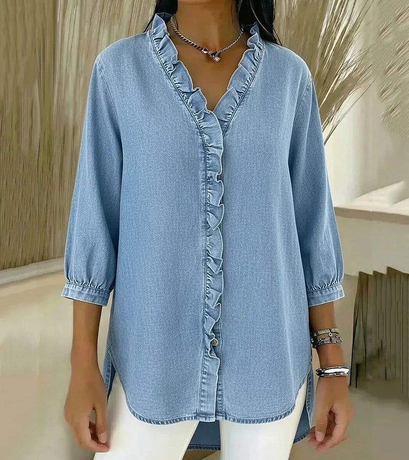 Nova | Elegant Denim Blouse