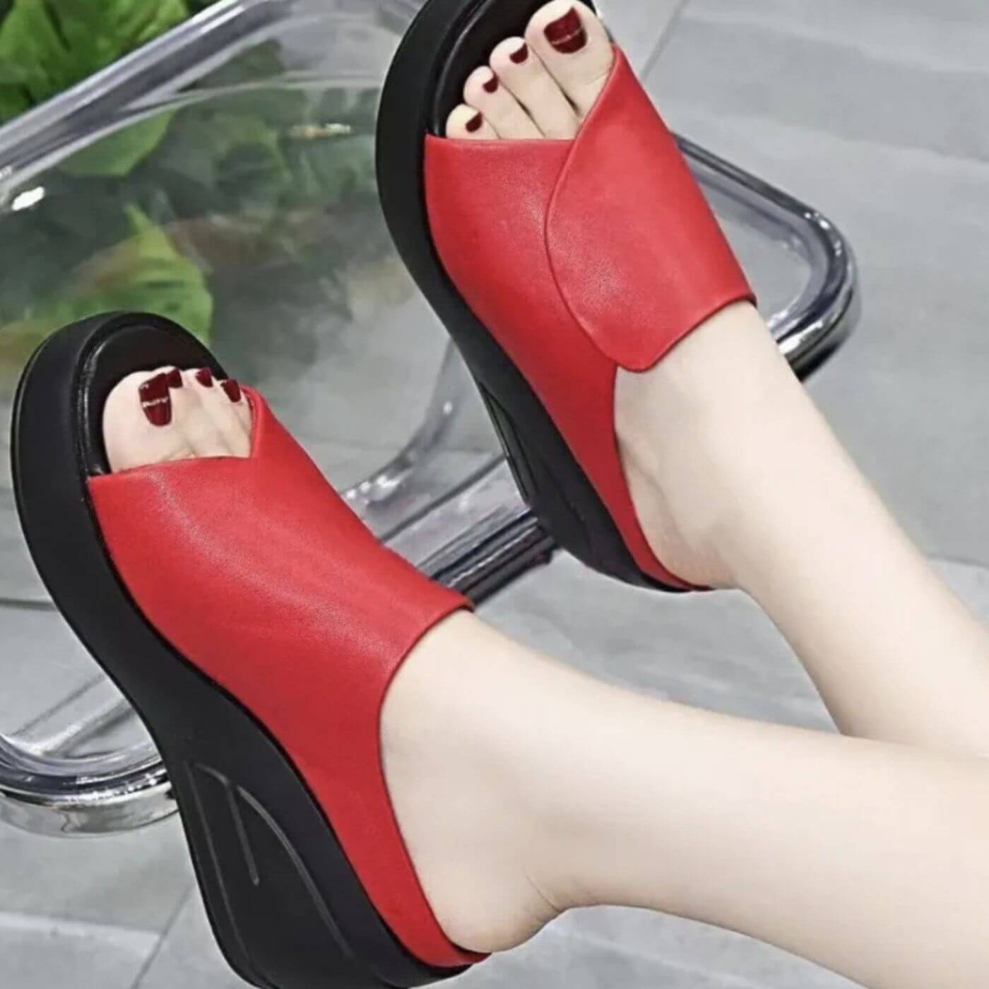 Nicole | Orthopedic Slip-on Wedge Sandals