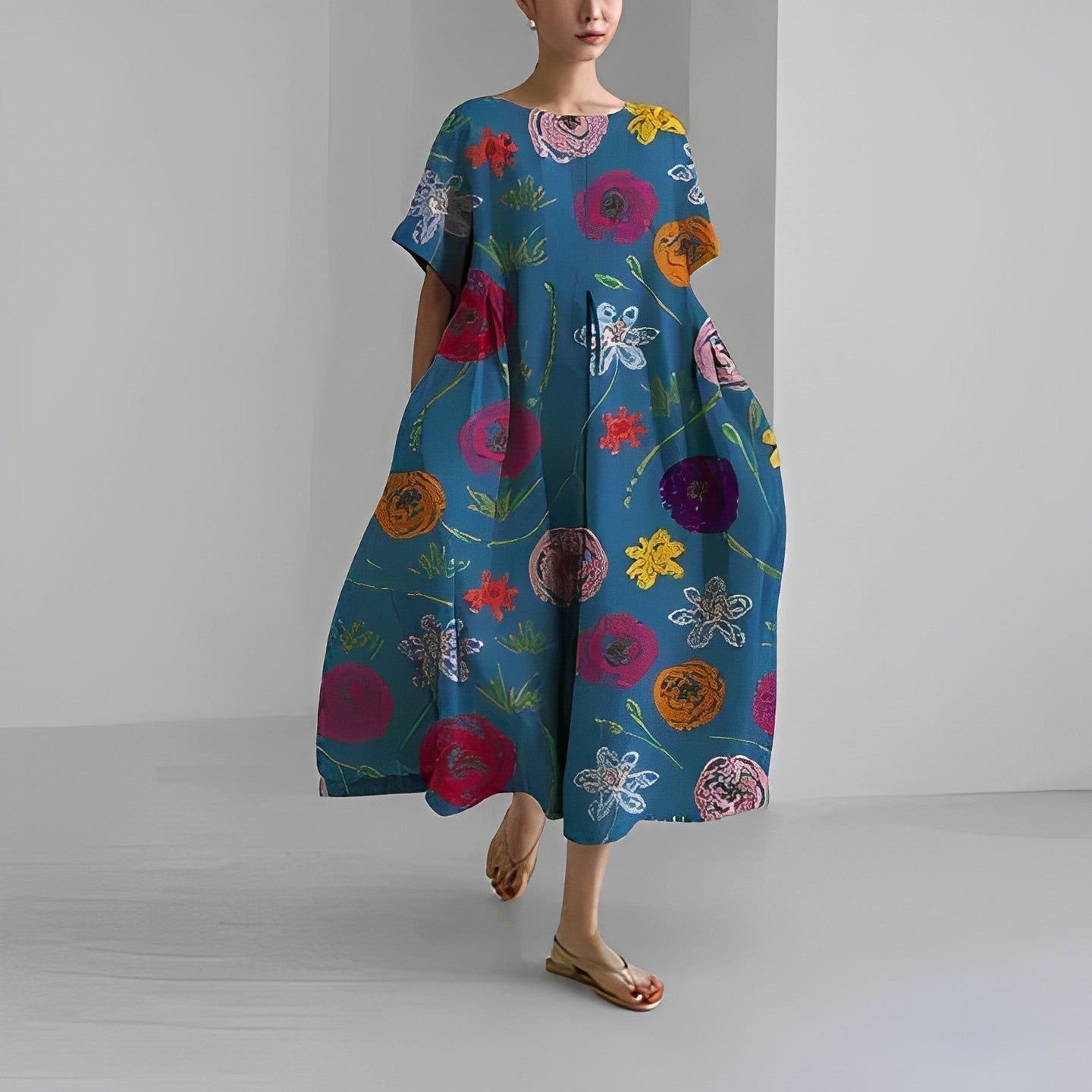 Floria | Vibrant Floral Dress