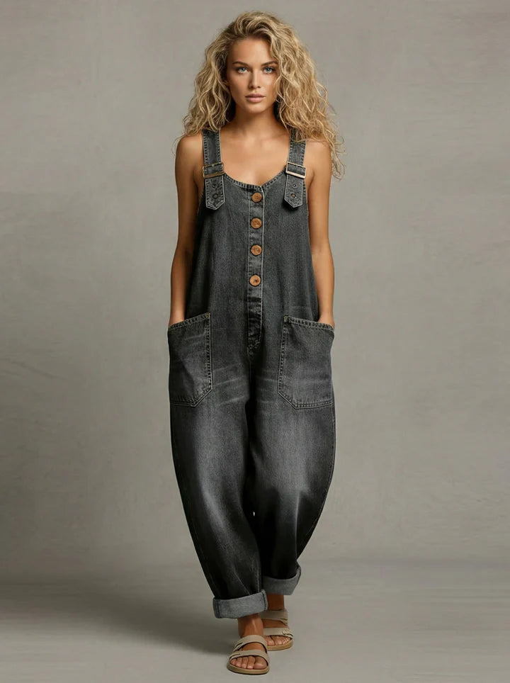 Holland | Stylish Denim Jumpsuit With Pockets