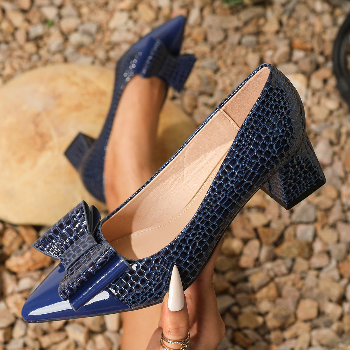 Katherine | Elegant Block Heel Shoes