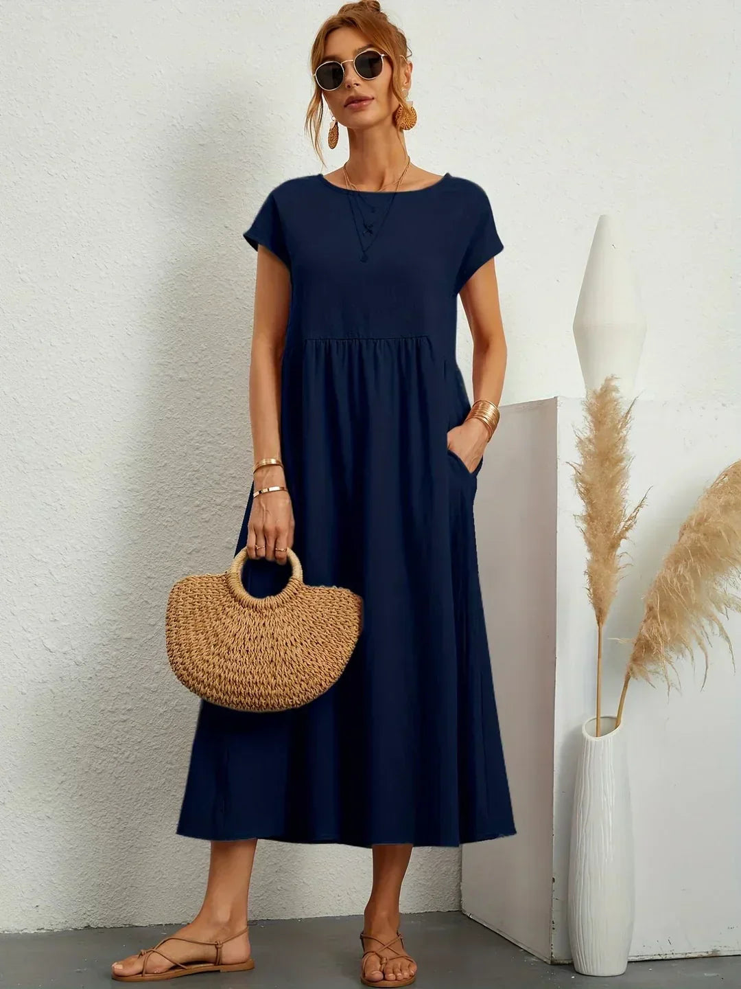 Elena | Casual Midi Dress