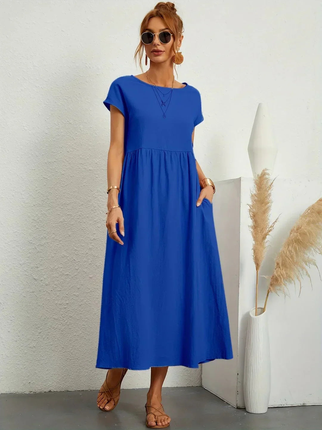 Addison | Timeless Elegance Fluid Midi Dress