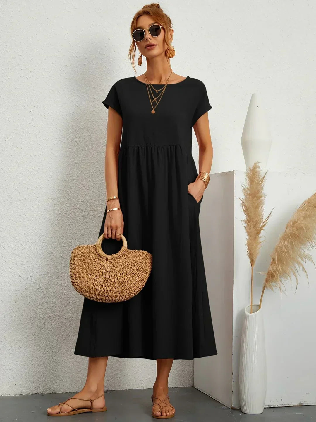 Elena | Casual Midi Dress