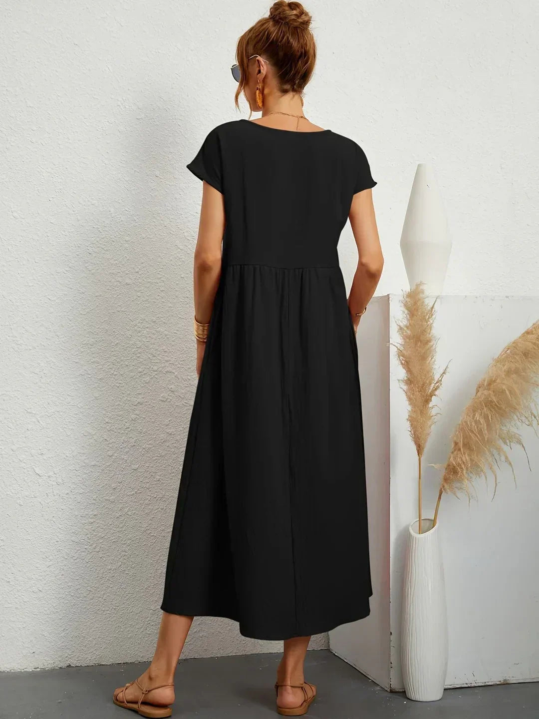 Addison | Timeless Elegance Fluid Midi Dress
