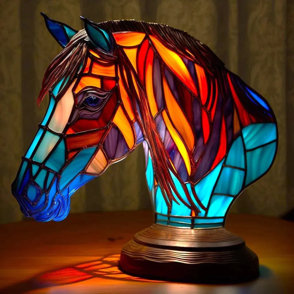 Pupuce | Magical table lamp made of colored glass