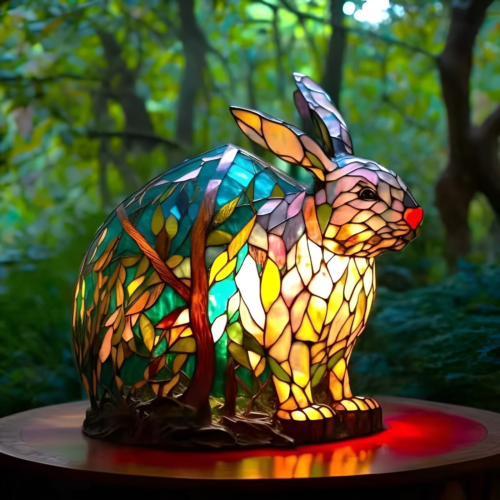 Pinpin | Magical colored glass rabbit lamp