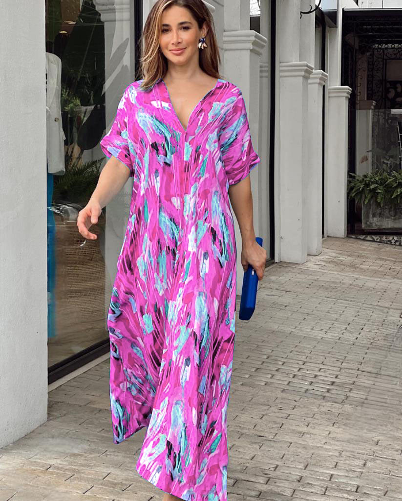 Marnie | Vibrant Abstract Dress