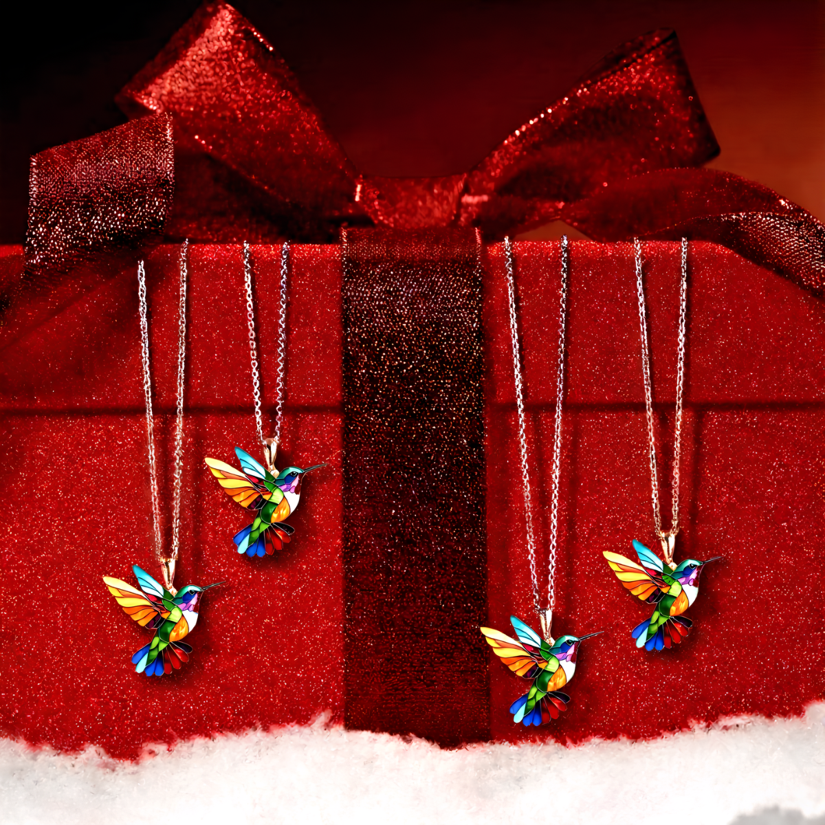 Carmen | Hummingbird Earrings & Necklace