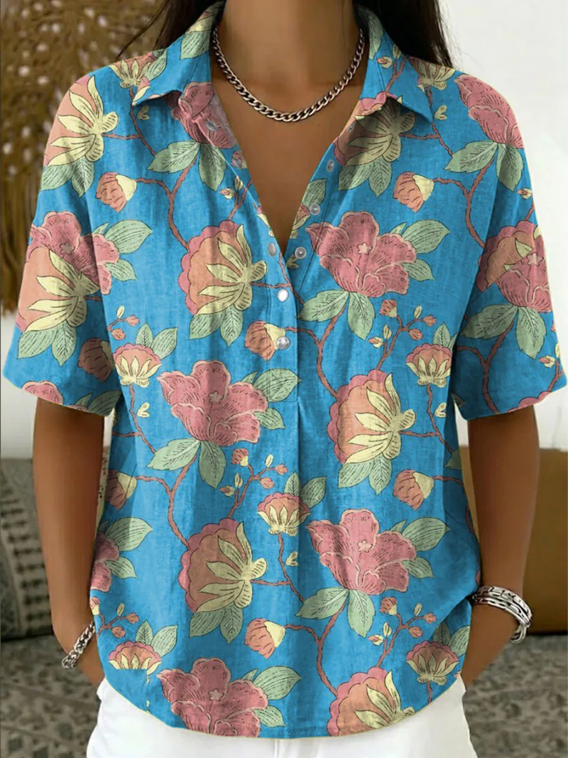 Lynaa | Elegant Blouse With Floral Print