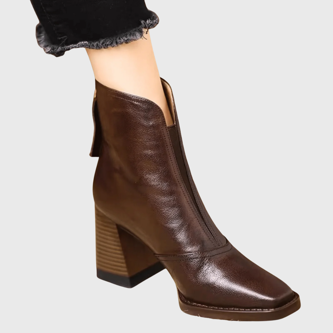 Indigo | Luxury Ankle Boots with Medium Heel