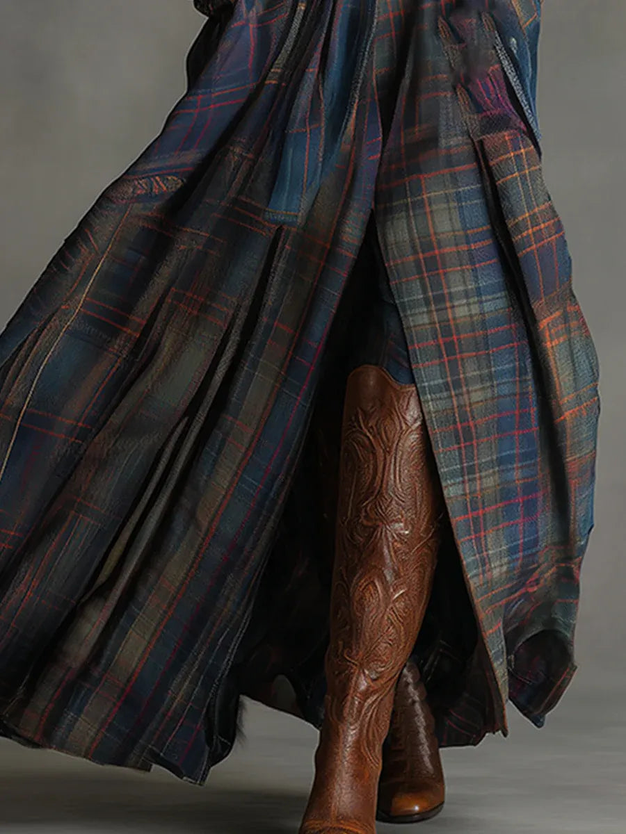 Lexi | Blue Suede Maxi Dress