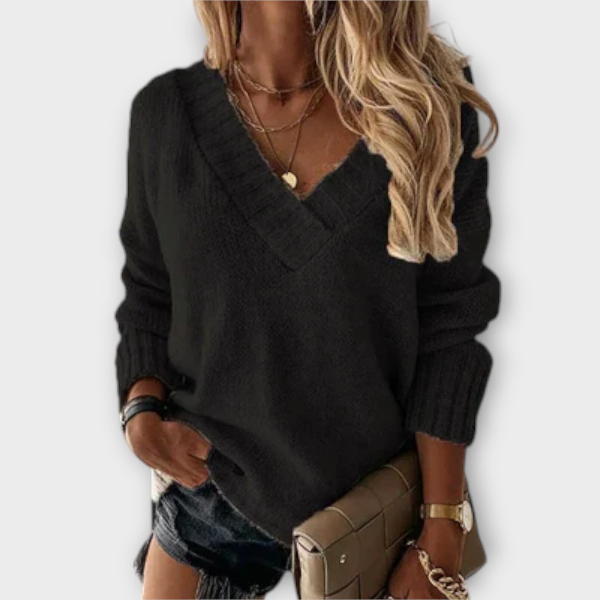 Bridget | Cozy V-Neck Sweater