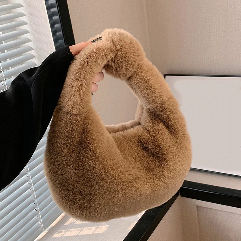 Danica | Plush Faux-Fur Shoulder Bag