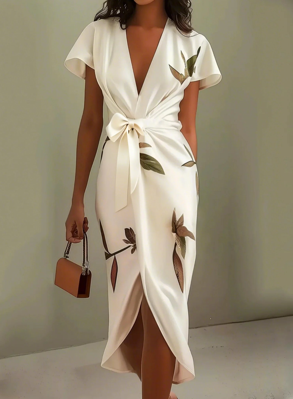 Celeste | Elegant dress with crossover