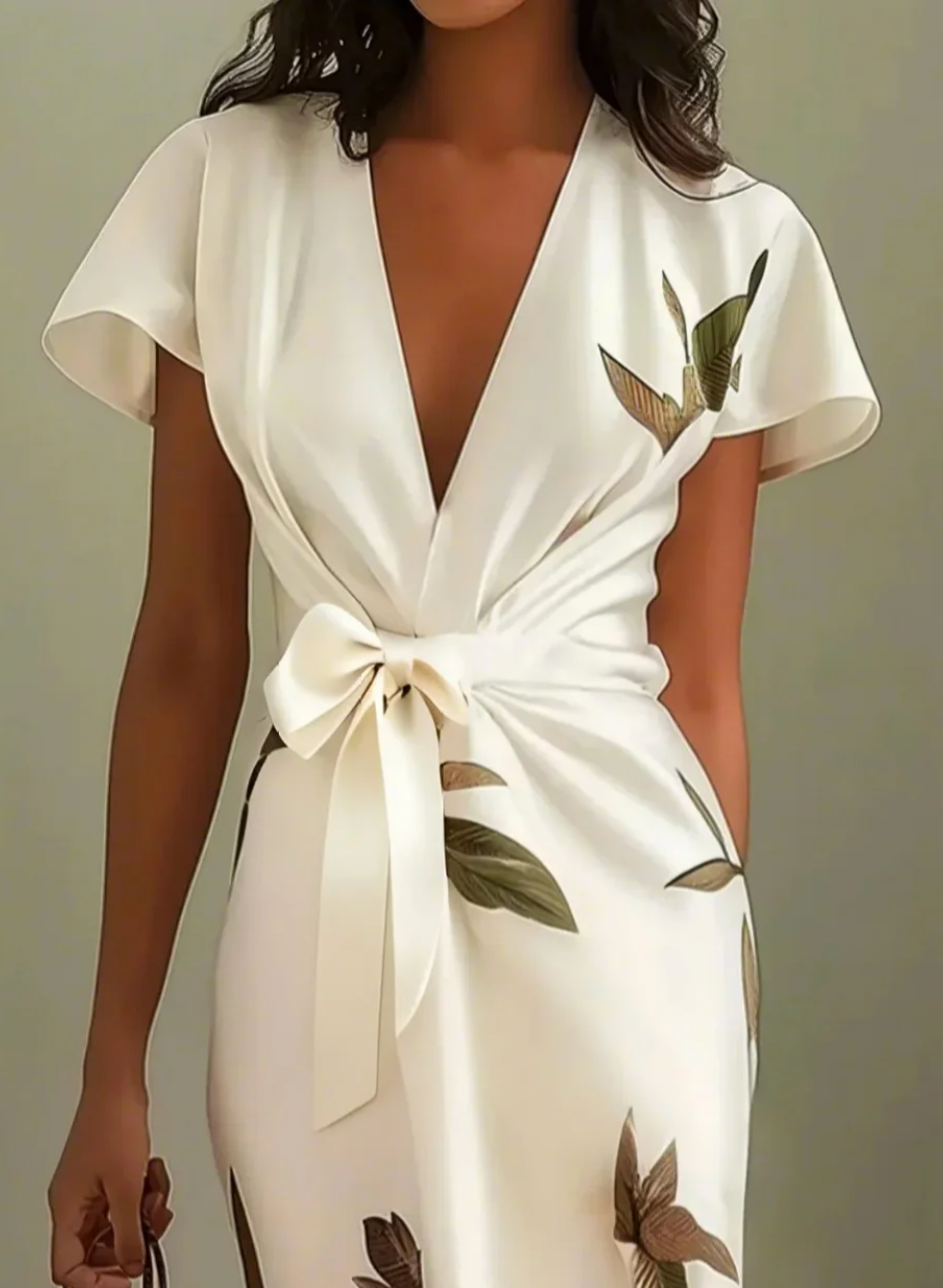 Celeste | Elegant dress with crossover