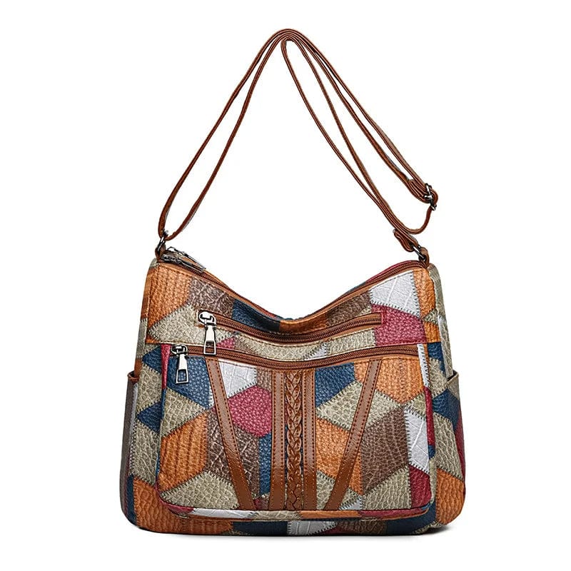 Lisa | Mosaic Leather Handbag