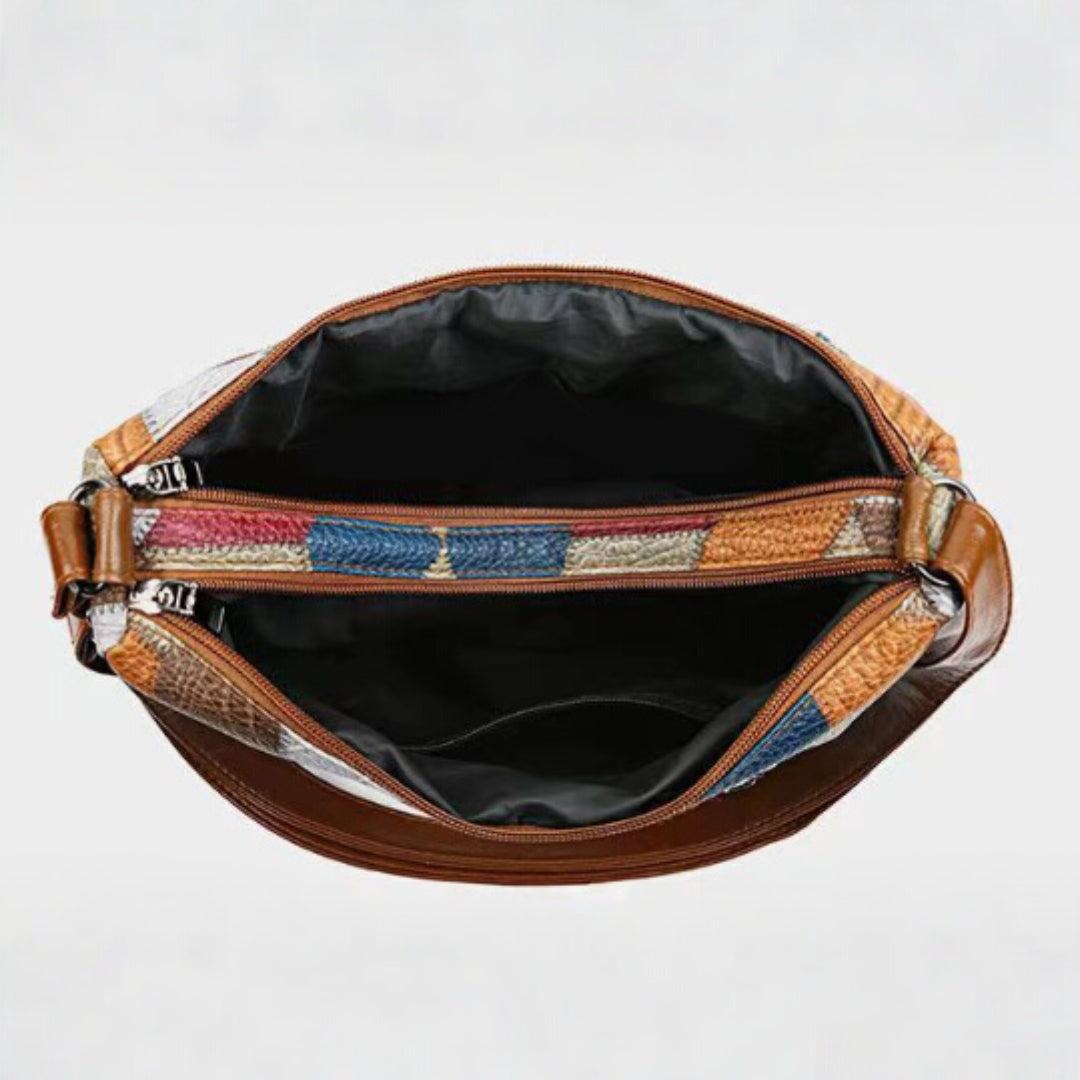 Lisa | Mosaic Leather Handbag