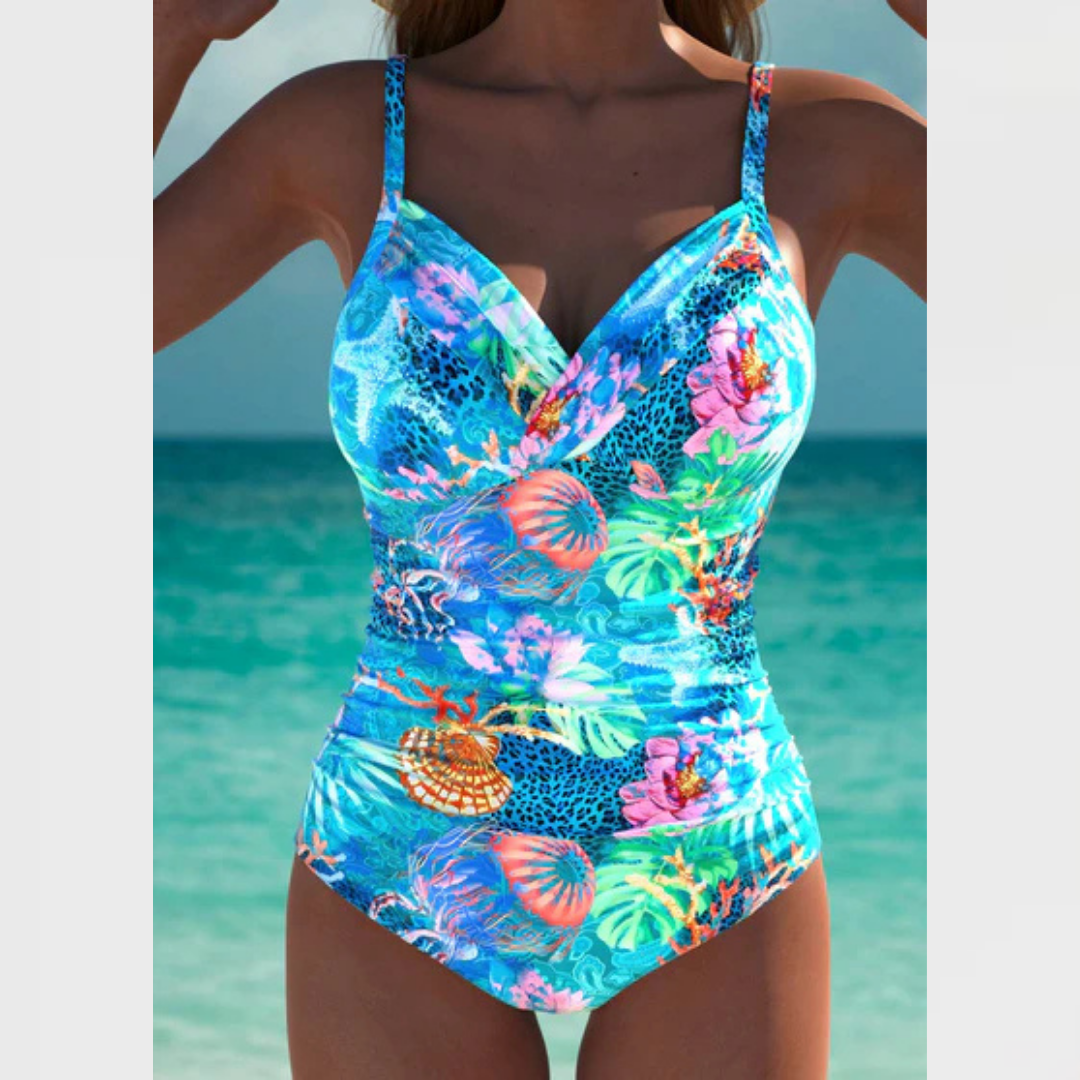 Orelia | Ocean print swimsuit