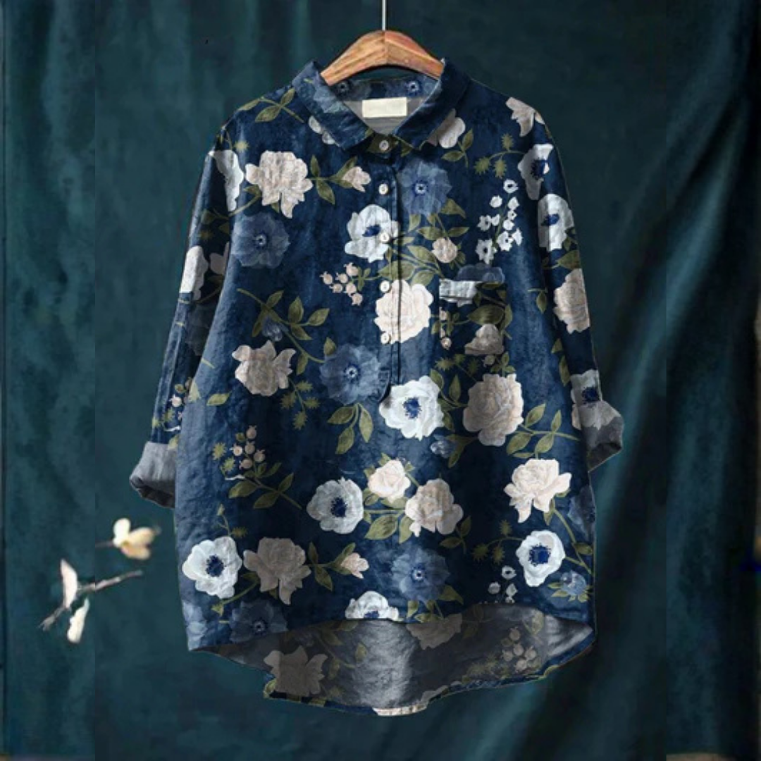 Nicole | Women's Floral Art Print Casual Shirt