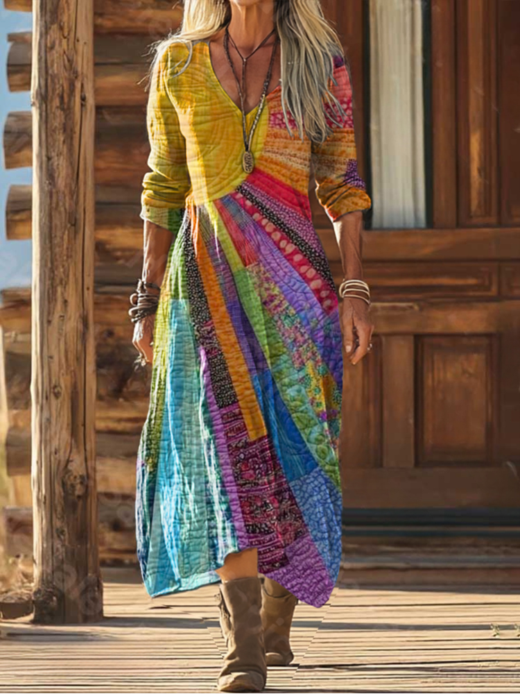 Cadence | Bohemian Sun Design Dress