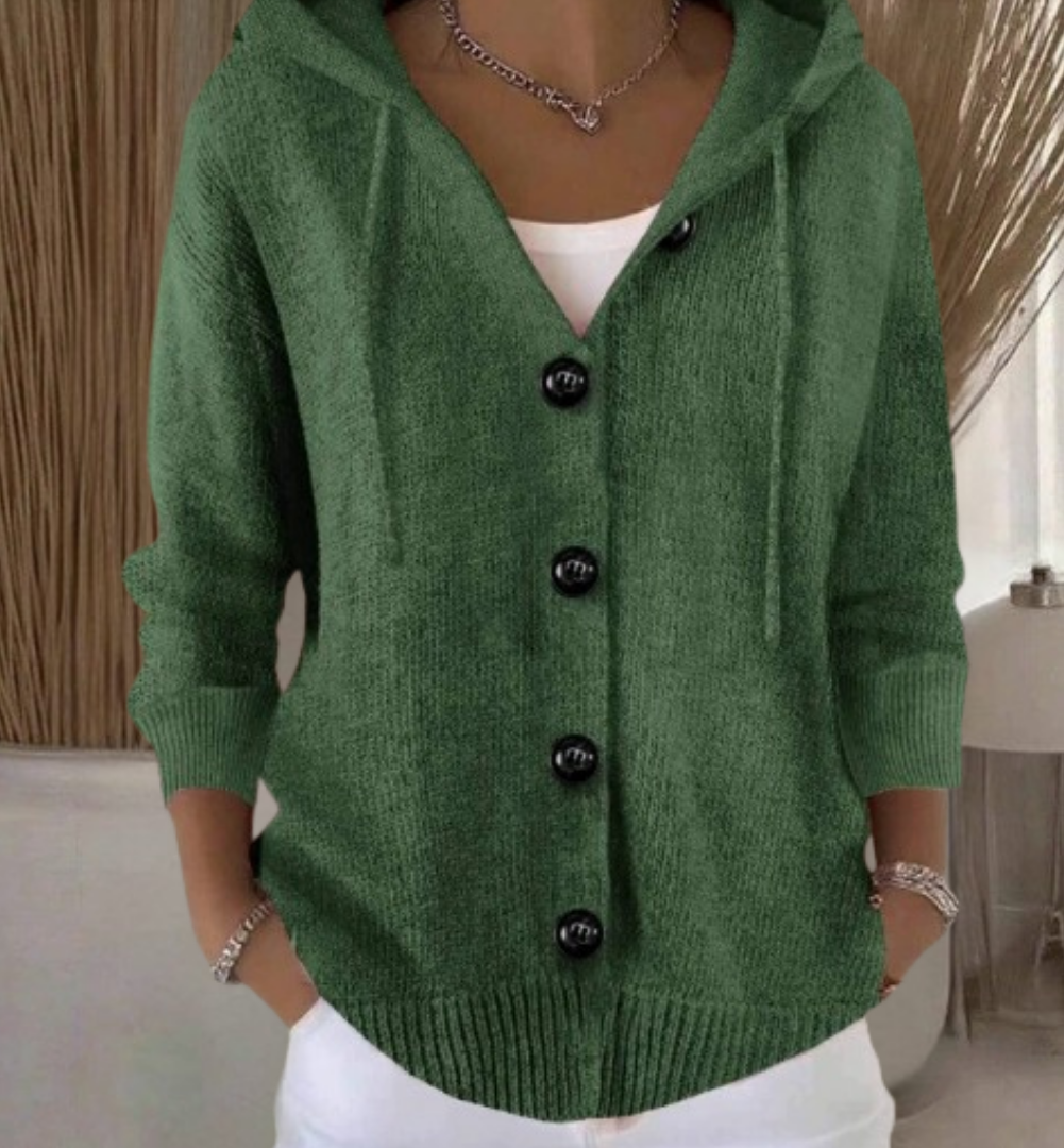 Natalie | Long-Sleeve Cardigan with Buttons