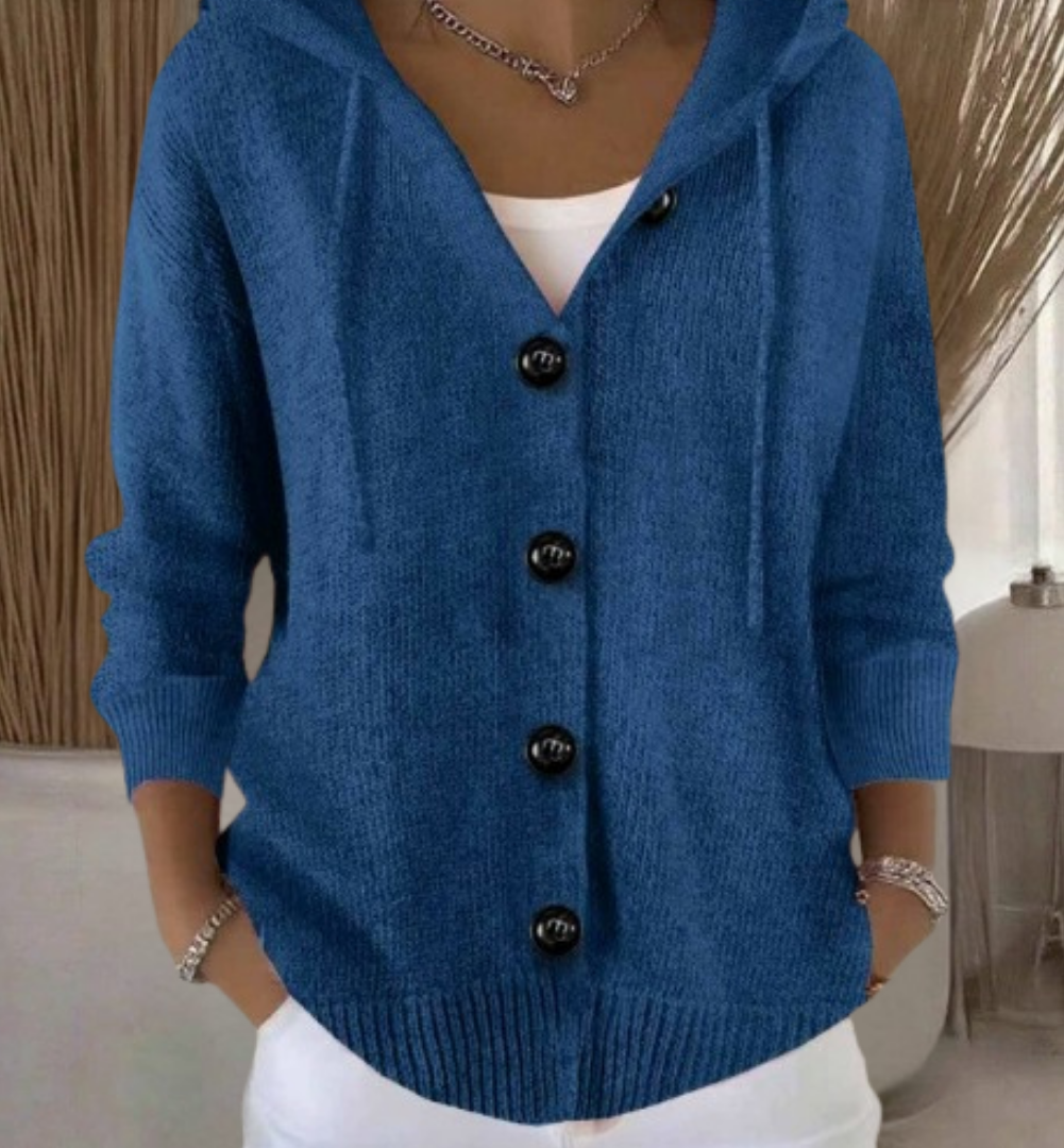 Natalie | Long-Sleeve Cardigan with Buttons