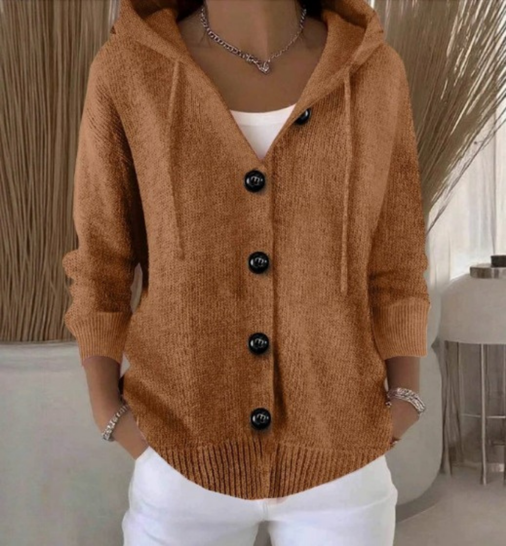 Natalie | Long-Sleeve Cardigan with Buttons
