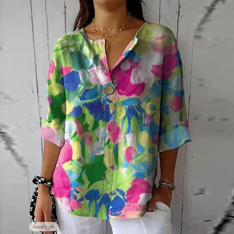 Eliana | Airy Blouse with Floral Pattern