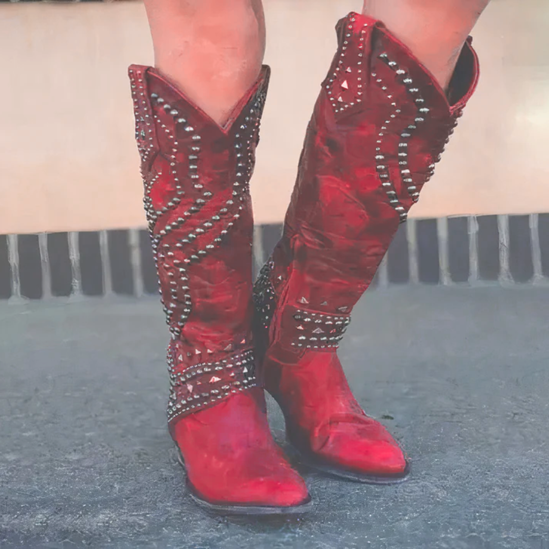 Annalise | Western Knee-High Boots