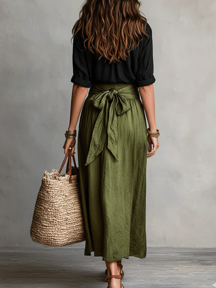Sienna | T-shirt And Midi Skirt Set