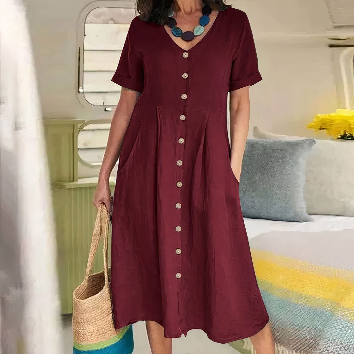 Briar | Effortless Buttoned Dress