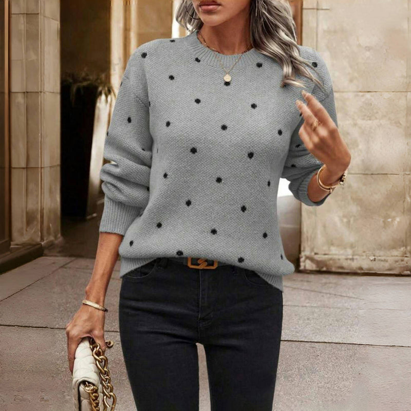 Mackenzie | Knit Sweater with Small Dots