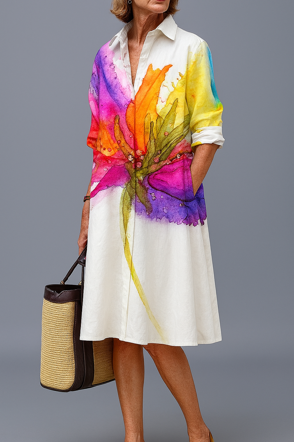 Lisa | Elegant Midi Dress