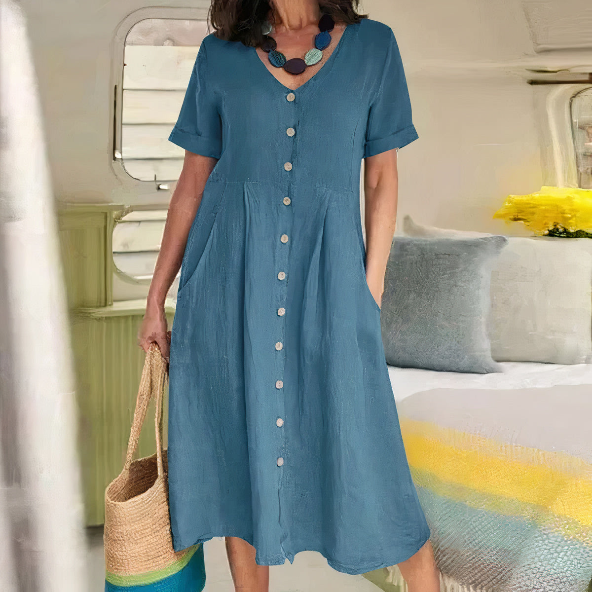 Briar | Effortless Buttoned Dress