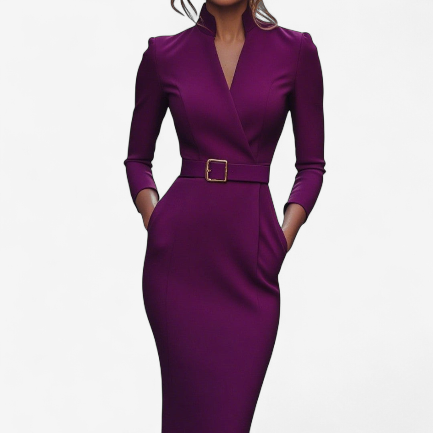 Danielle | Elegant Belted Dress