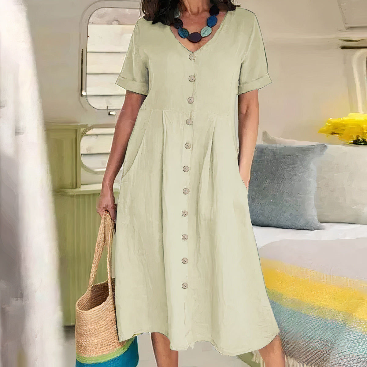 Briar | Effortless Buttoned Dress