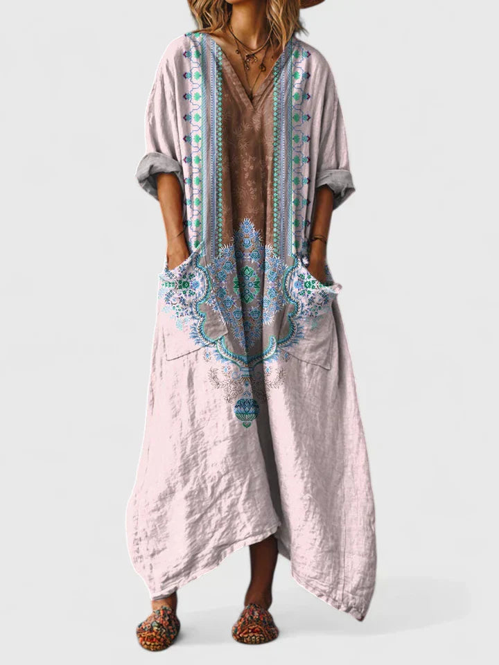 Amora | Elegant Long Dress with Pockets