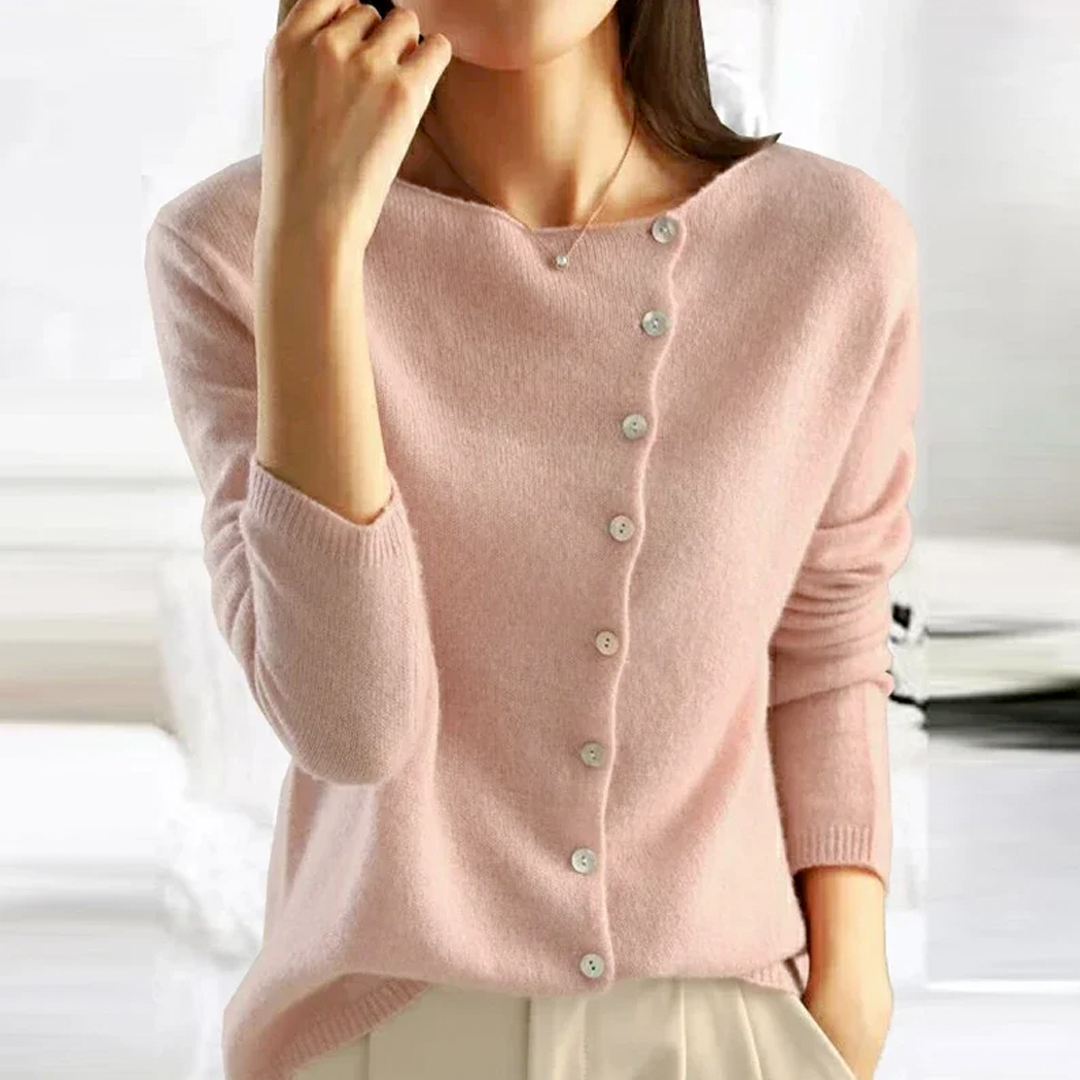 Nancy | Classic Knit Cardigan with Buttons