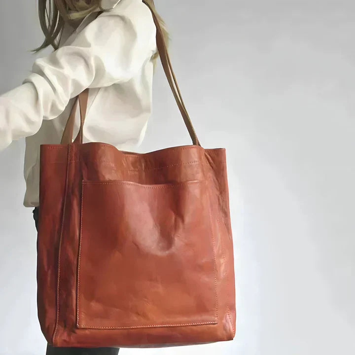 Magnolia |Classic Leather Tote Bag