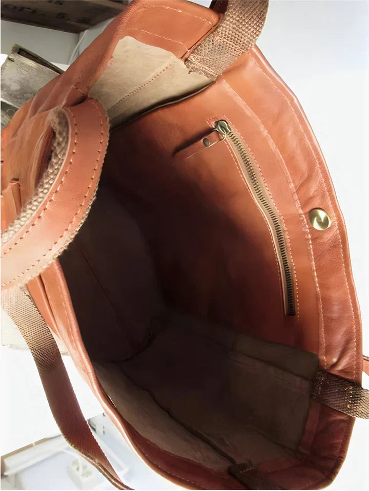 Magnolia |Classic Leather Tote Bag