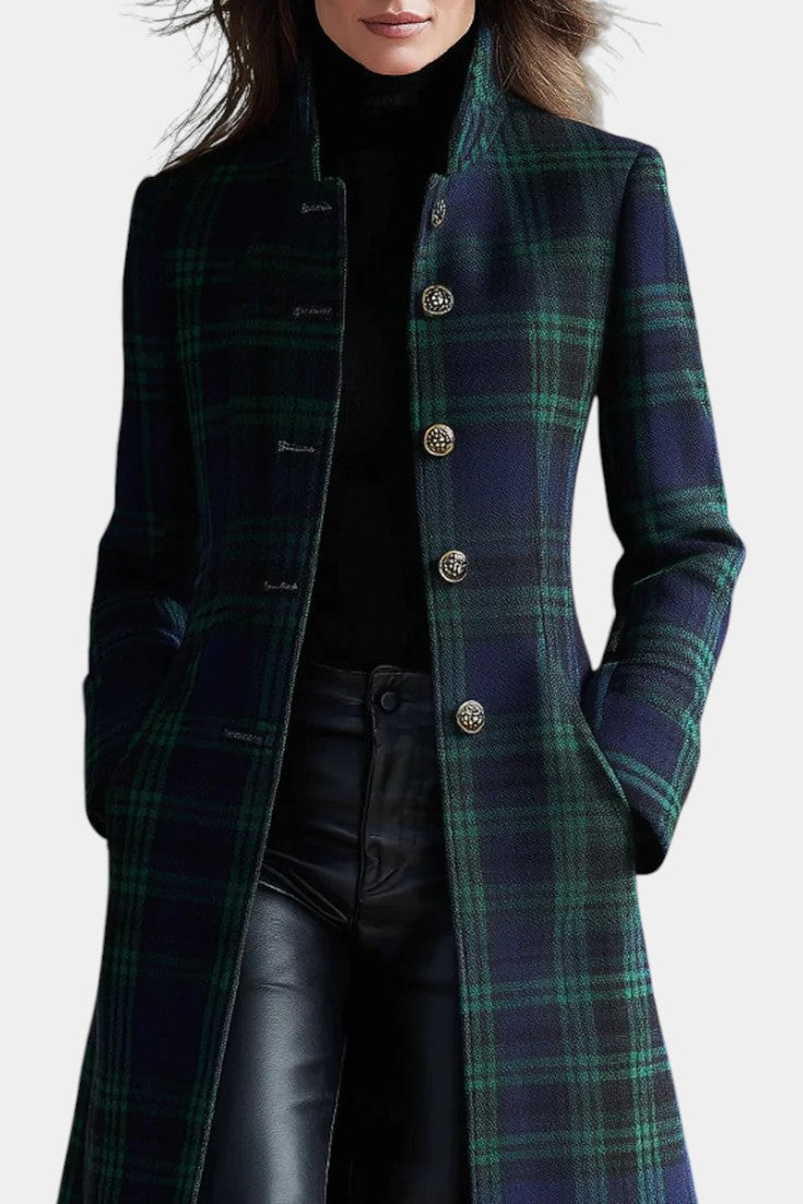 Colette | Timeless Plaid Elegant Coat