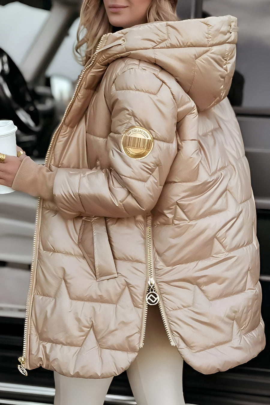 Penelope | Elegant Winter Coat With Hood And Padding