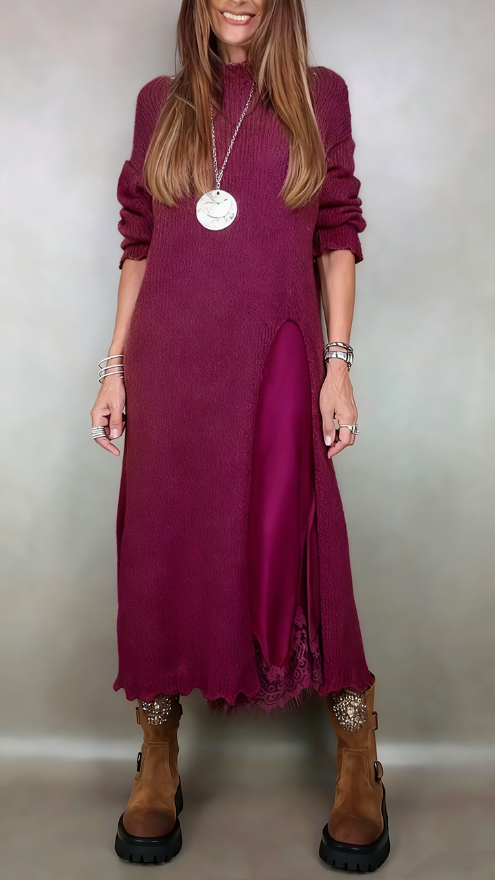 Mallory | Elegant Long Sweater Dress