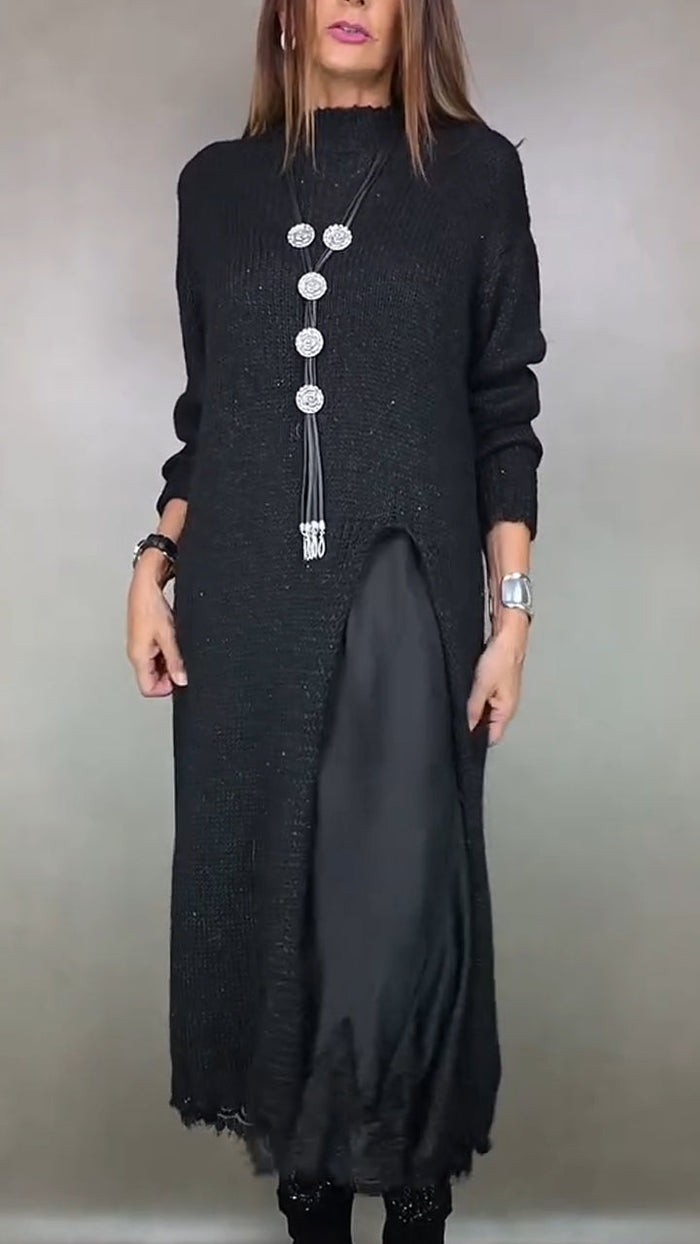 Mallory | Elegant Long Sweater Dress