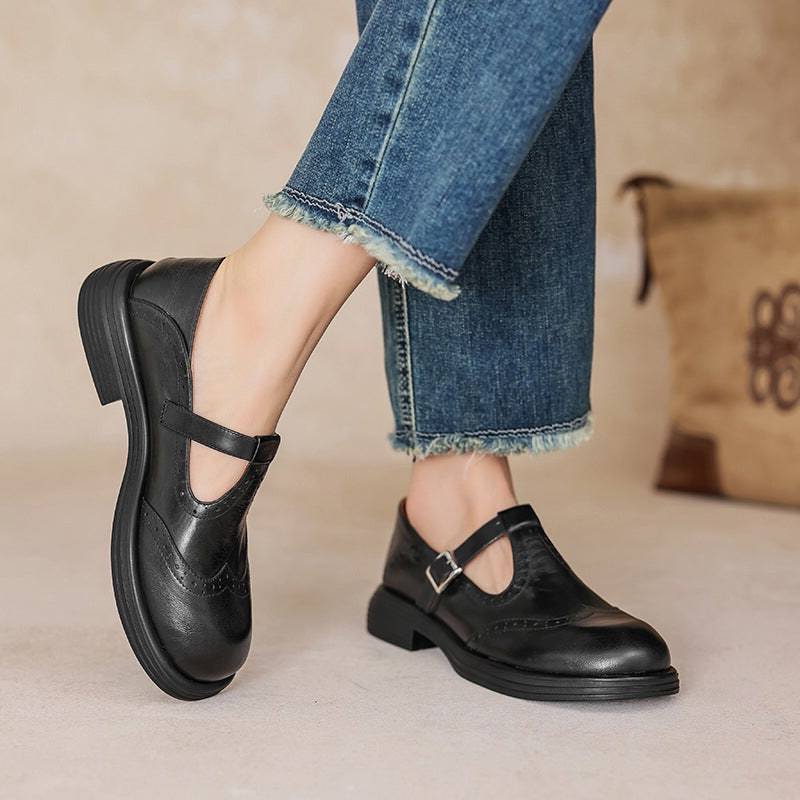 Hazel | Elegant Mary Janes Made Of Leather