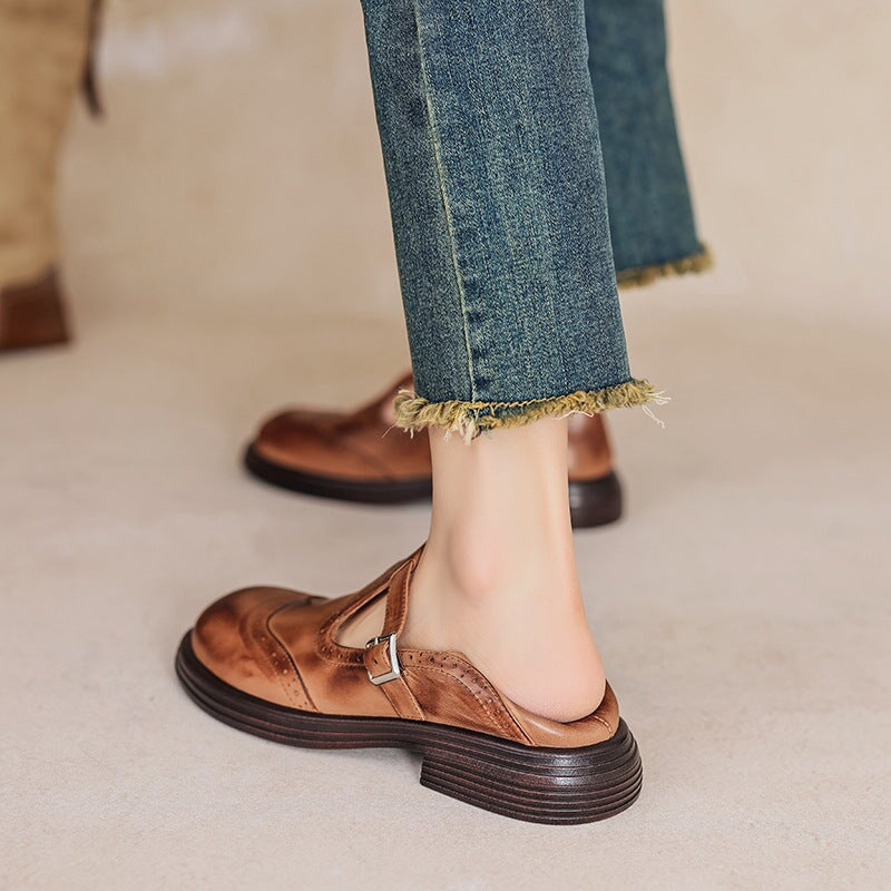 Hazel | Elegant Mary Janes Made Of Leather