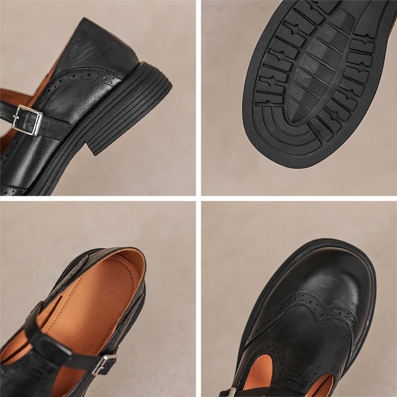 Hazel | Elegant Mary Janes Made Of Leather