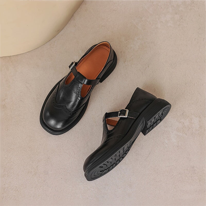 Hazel | Elegant Mary Janes Made Of Leather
